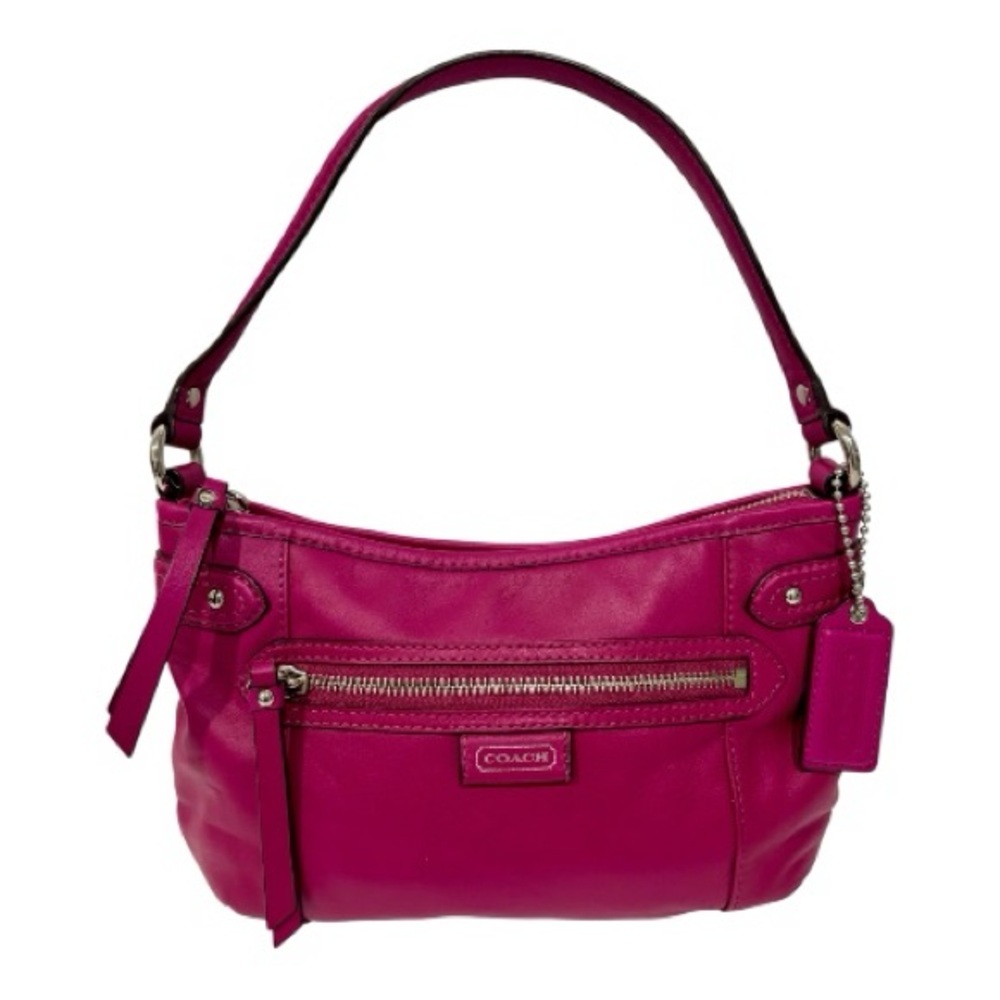 COACH Daisy Magenta Leather Shoulder/Crossbody Bag